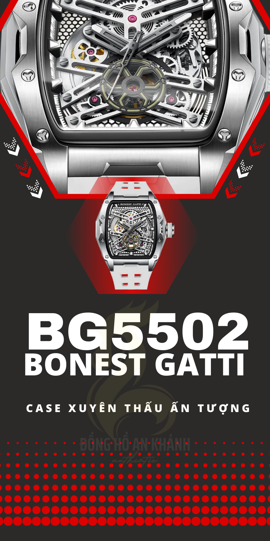 Bonest Gatti BG5502-A2 Size 44mm