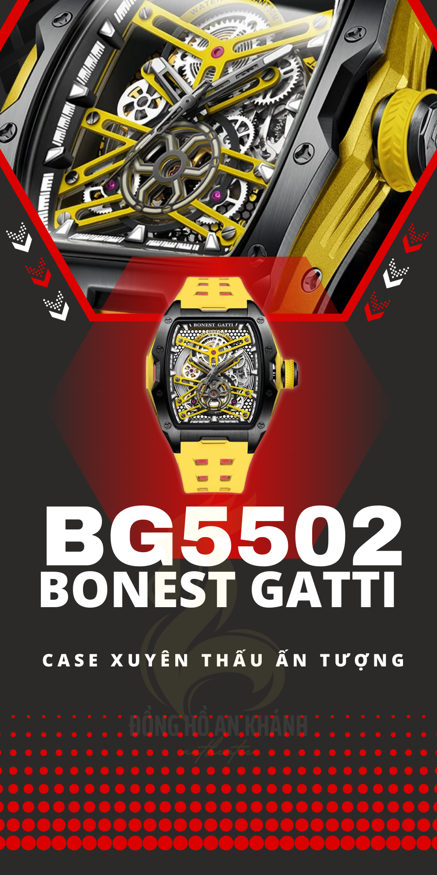 Bonest Gatti BG5502-A3 Size 44mm
