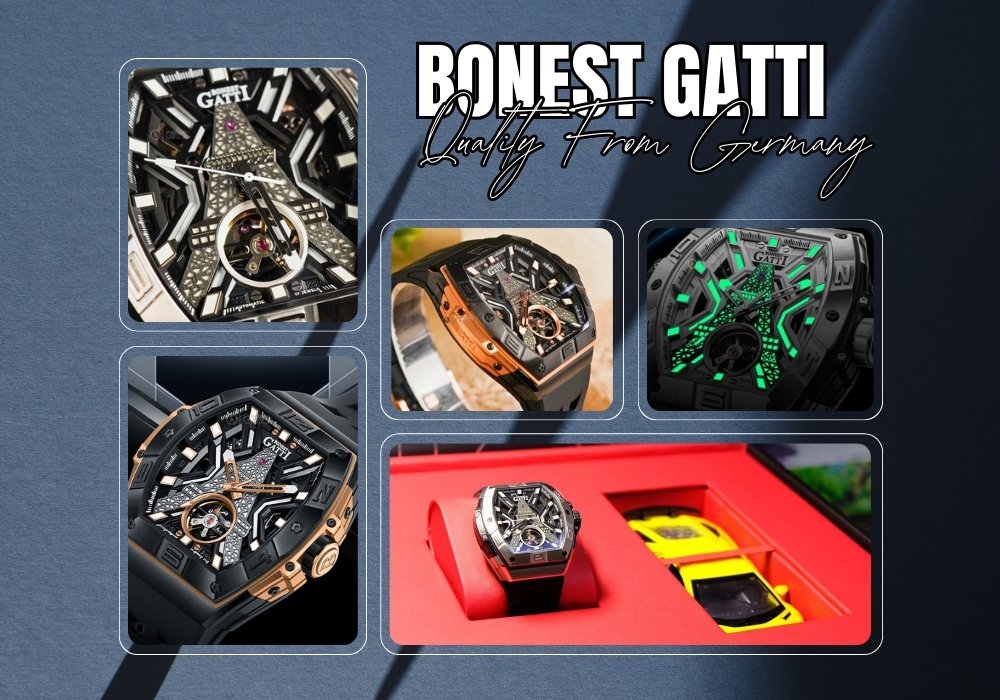 Đồng hồ Bonest Gatti BG9970 với chất lượng chuẩn Đức, máy bền bỉ và độ hoàn thiện cao